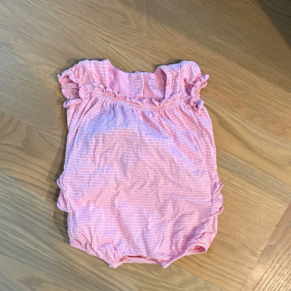 Ralph Lauren Pink Striped Baby bubble 9m